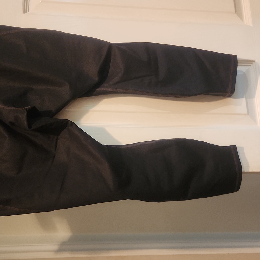 Fabletics 3x Faux Leather Pleather Crop Active Leggings Activewear - Picture 5 of 11